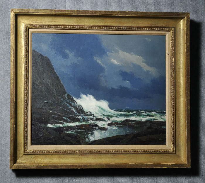 Oil on canvas, "The Passing Storm" by Francis Dixon 15.5" x 19.5"