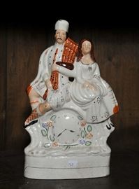 Large Staffordshire figural group - 13"H 