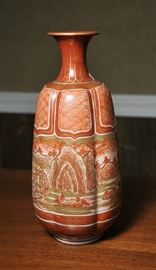 Large Kutani vase - 11.5"H 