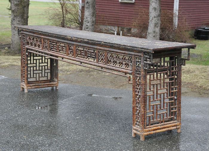 Early long Chinese hall table