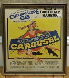 Framed movie poster "Carousel" 