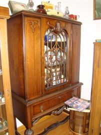 vintage curio cabinet 