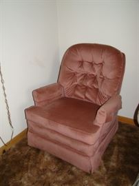 pink end chair