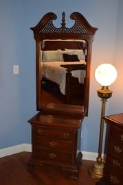 Cherry Nightstand. Mirror is Actually Designed for Dresser