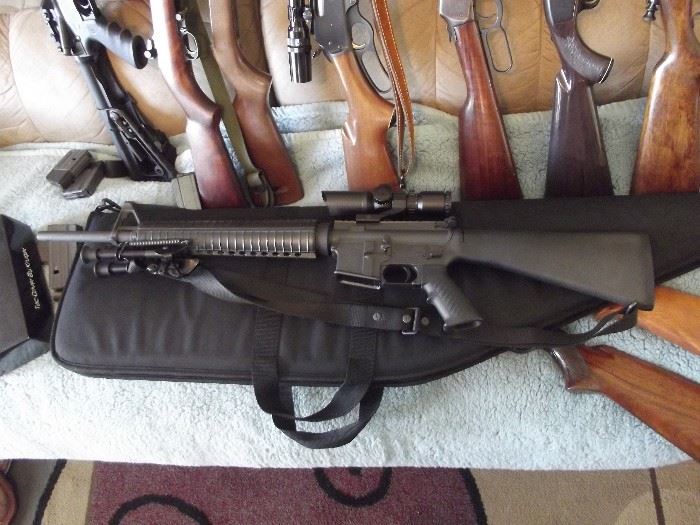 Colt Match Target Competition H-Bar rifle , AR-15 with scope and Bi-pod.  .223/5.56 Nato Cal.