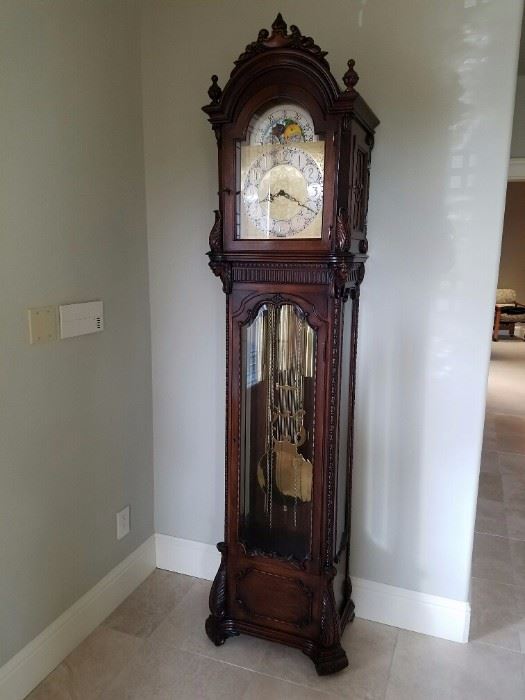 Grandfather Colonial Brand Clock. Pre-Sale on this beauty. $1500. Call if interested.  Our expert says this is one of the finest floor clocks. 