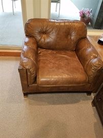 Distressed Leather Chair 
