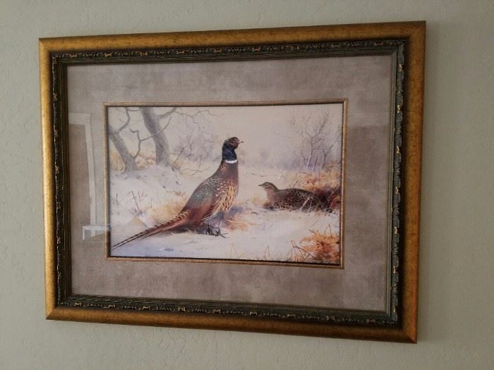 Peasant Print framed beautifully