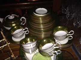 Wedgwood Dark Green Florentine China