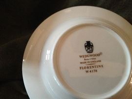 Wedgwood Dark Green Florentine China