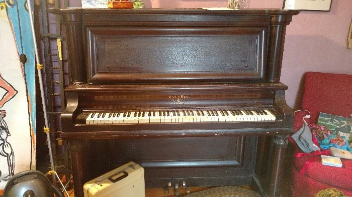 Becker Bros. upright grand piano