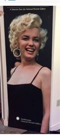 Six foot foam core poster of Marilyn Monroe for National Portrait Gallery exhibit.