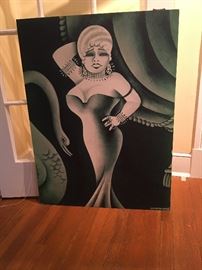 Large Mae West poster/print