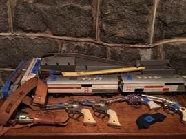 1940's Lionel engines/1950's cowboy cap guns