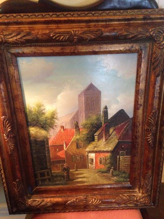 Original oil beautifully framed