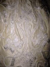 Intricate detailing on the bridal dress
