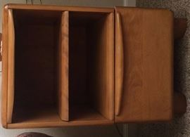 Heywood Wakefield Bedroom Suite: Dresser, Vanity w Mirror and Stool, Nightstand and Bed