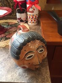 Southwest pottery coin bank