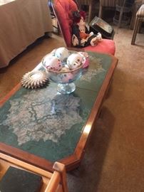Marble top coffee table from Romania