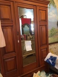 Antique Armoire/Close Closet with drawer from the Netherlands