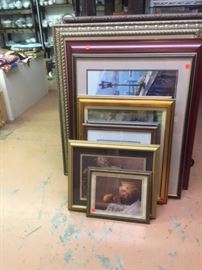 Various Framed Artwork, Oils, Litho & Prints