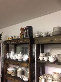 French Coffee Pot, Gustav Art Work, Haviland Moss Rose