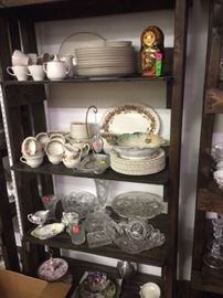 Wedgewood Wildbriar, Lenox Lorelei, Russian Nesting Dolls,  Hofbauer German Crystal Set, Made in France and Made in Japan c1940's Hand Painted