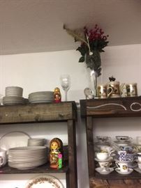 Hummingbird by Avon, Mikasa Crystal, Rooster Tea Pot Set