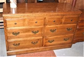 Heywood Wakefield Twin Bed & 6 Drawer Dresser