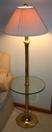 Floor Lamp w/Glass Table