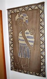 Various Wall Hangings: 34"x60" Lady & Baby Tapestry