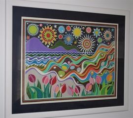 Bright  Drawing Maybe Chalk or Pencil(?)