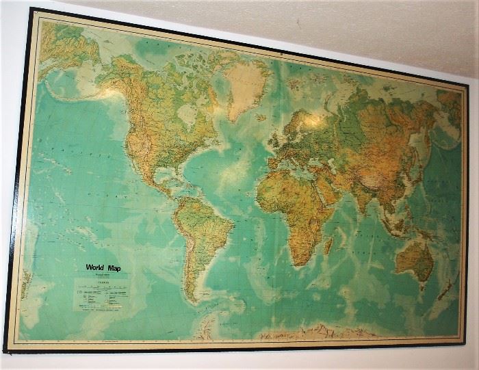 44”x72” World Map (Printed in Switzerland)