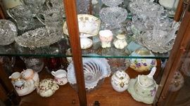 opalescent glass, porcelain