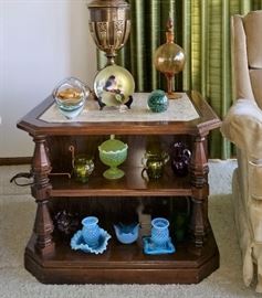 Opalescent Blue and Green Glass