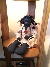 Black Americana rag doll