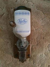 German wall mount porcelain coffee grinder