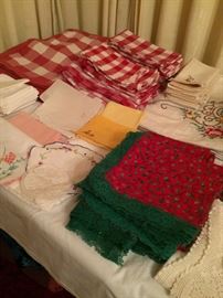 Assorted linens