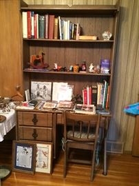 Desk with bookcase