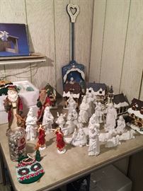 Avon Collectibles nativity figurines; Italian Angels Reflections of Christmas