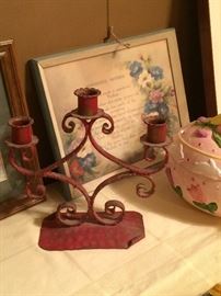 Wrought iron candelabra