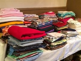 Fabric, quilt fat quarters, and all manner of craft items