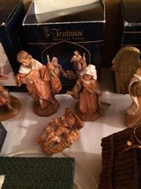 Fontanini figures and 2 stables available