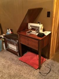 Sears console sewing machine