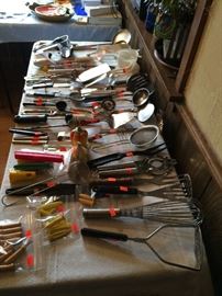 Utensils, new and vintage