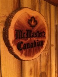 McMaster's Canadian wood sign