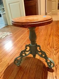 One of two coordinating Victorian stools