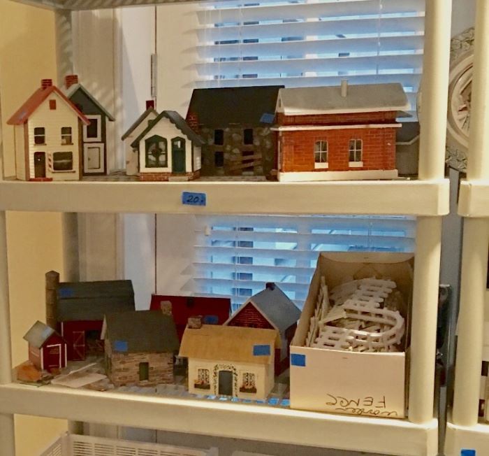 These houses are handmade and are replicas of historic buildings in Potomac Village. They are sold once a year at "Potomac Day"