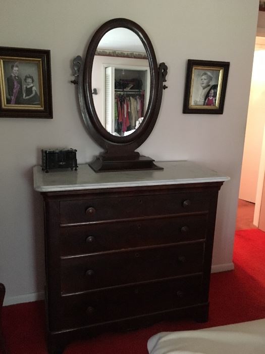Another gorgeous Antique dresser with marble top