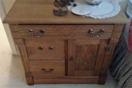 2 Oak Commodes